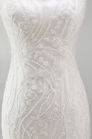 Load image into Gallery viewer, Sparkly White Beaded Tight Thick Straps Floral Short Birthday Party Dress