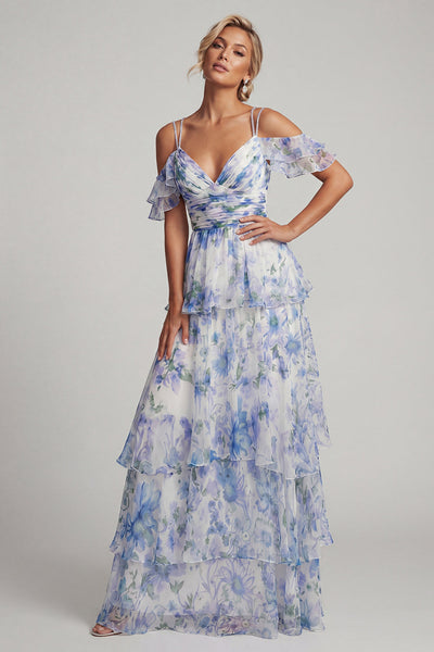 Queendancer Women Eucalyptus Chiffon Mother of the Bride Dress with Sleeves  A Line Boat Neck Long Wedding Guest Dress with Lace  queendanceruk