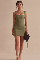 Load image into Gallery viewer, Tight Short White Square Neck Graduation Dress