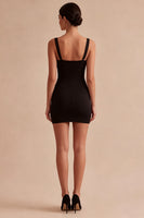 Load image into Gallery viewer, Tight Corset Square Neck Little Black Dress