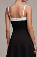 Load image into Gallery viewer, Simple Square Neck A Line Little Black Dress