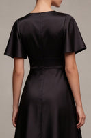 Load image into Gallery viewer, Flutter Sleeves Midi V-Neck A Line Formal Dress