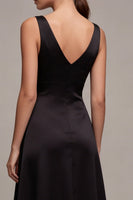 Load image into Gallery viewer, A Line V-Neck Backless Midi Formal Dress
