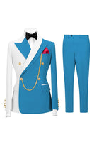 Load image into Gallery viewer, Black 2 Piece Shawl Lapel Men Prom Suits with Pockets