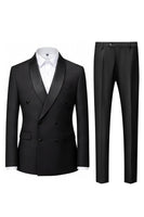 Load image into Gallery viewer, Shawl Lapel 2 Piece Light Blue Men Prom Suits with Pockets