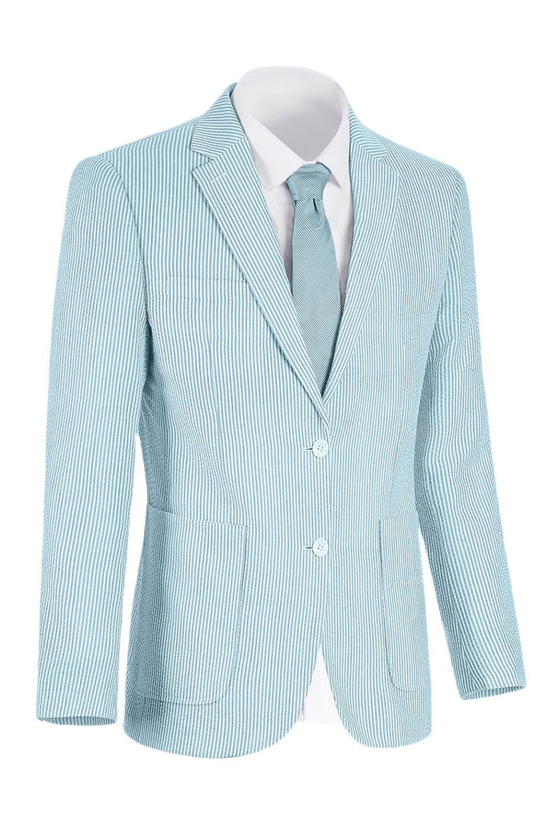 Load image into Gallery viewer, Single Breasted Men Notched Lapel 2 Piece Light Blue Prom Suits with Pockets