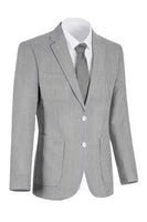 Load image into Gallery viewer, Single Breasted Men Notched Lapel 2 Piece Light Blue Prom Suits with Pockets