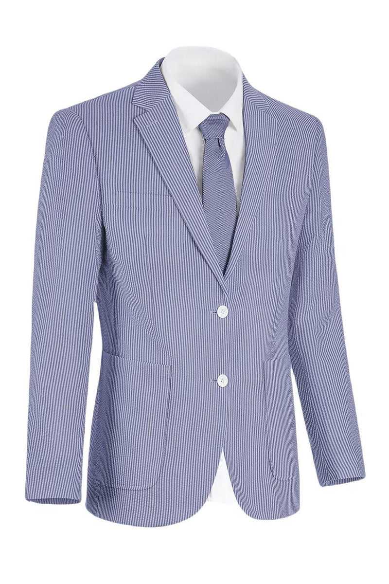 Load image into Gallery viewer, Single Breasted Men Notched Lapel 2 Piece Light Blue Prom Suits with Pockets