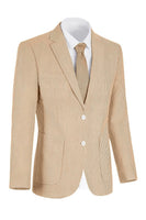 Load image into Gallery viewer, Single Breasted Men Notched Lapel 2 Piece Light Blue Prom Suits with Pockets