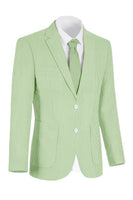 Load image into Gallery viewer, Single Breasted Men Notched Lapel 2 Piece Light Blue Prom Suits with Pockets