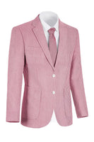 Load image into Gallery viewer, Single Breasted Men Notched Lapel 2 Piece Light Blue Prom Suits with Pockets