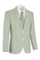 Load image into Gallery viewer, Single Breasted Men Notched Lapel 2 Piece Light Blue Prom Suits with Pockets