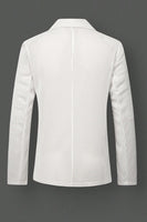 Load image into Gallery viewer, 2 Piece Notched Lapel White Single Breasted Men Prom Suits with Pockets