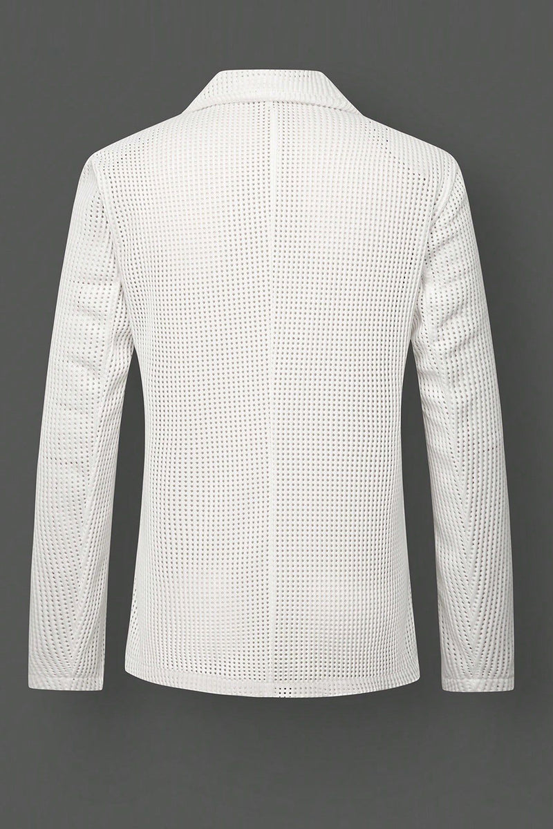 Load image into Gallery viewer, 2 Piece Notched Lapel White Single Breasted Men Prom Suits with Pockets