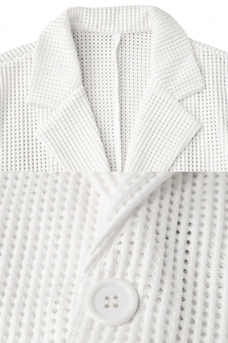 Load image into Gallery viewer, 2 Piece Notched Lapel White Single Breasted Men Prom Suits with Pockets