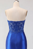 Load image into Gallery viewer, Red Corset Strapless Tight Short Prom Dress with Lace
