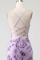 Load image into Gallery viewer, Sparkly Floral Halter Corset Tight Short Blush Beaded Prom Dress