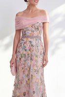 Load image into Gallery viewer, Floral Green Beaded Ruched Long Mother of the Bride Dress