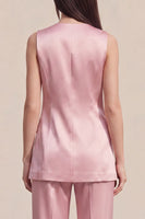 Load image into Gallery viewer, Pink 2 Piece Single Breasted V-Neck Business Suits