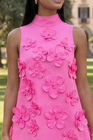 Load image into Gallery viewer, Floral Sage Green Short High Neck A Line Birthday Party Dress