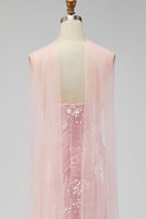 Load image into Gallery viewer, Sparkly Yellow Sequins V-Neck Mermaid Long Formal Dress with Slit