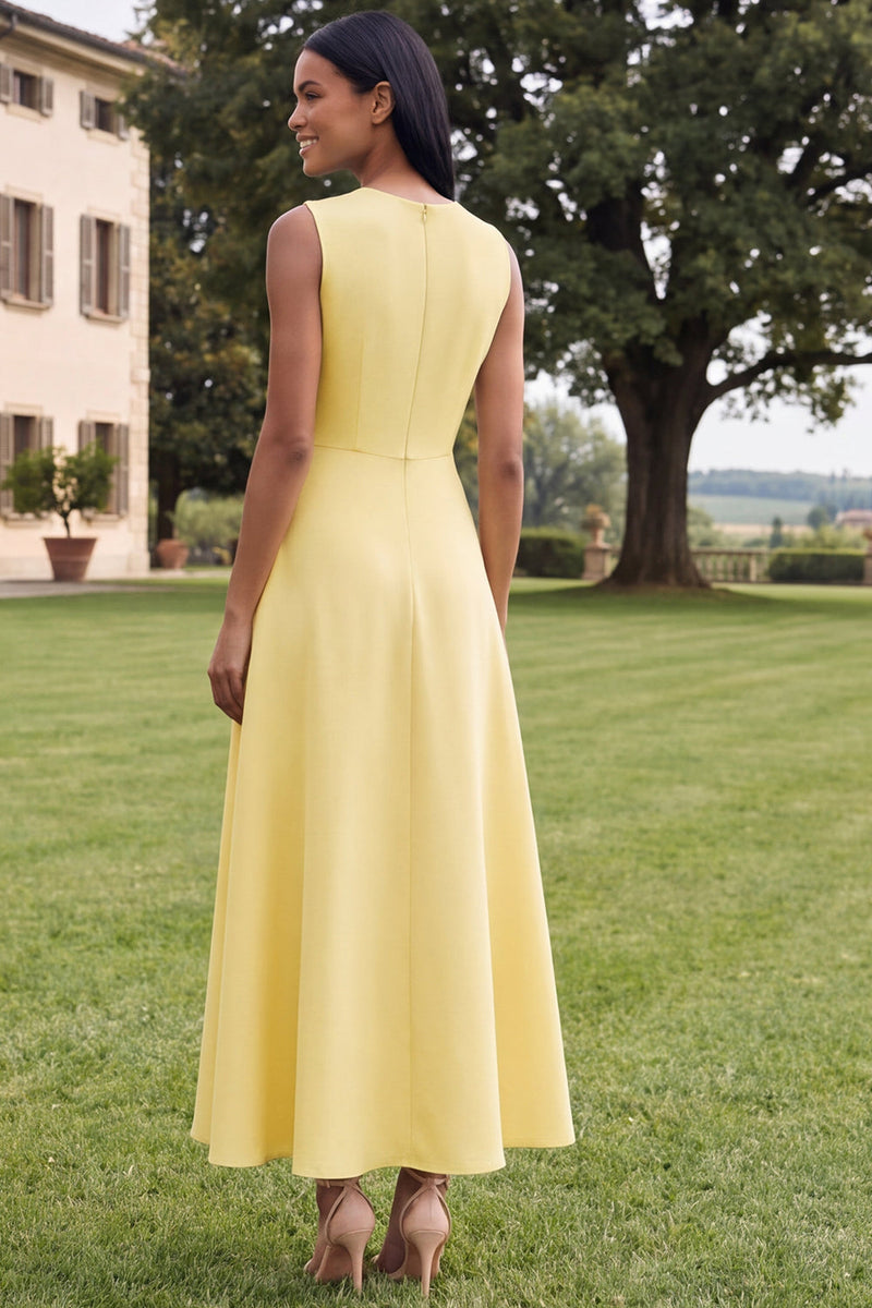 Load image into Gallery viewer, Hot Pink A Line Floral Round Neck Maxi Formal Dress