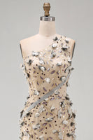 Load image into Gallery viewer, Sparkly Apricot Long Floral Beaded Mermaid Mother of the Bride Dress