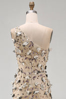 Load image into Gallery viewer, Sparkly Apricot Long Floral Beaded Mermaid Mother of the Bride Dress
