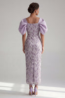 Load image into Gallery viewer, Sparkly Lilac Beaded Long Sheath Mother of the Bride Dress
