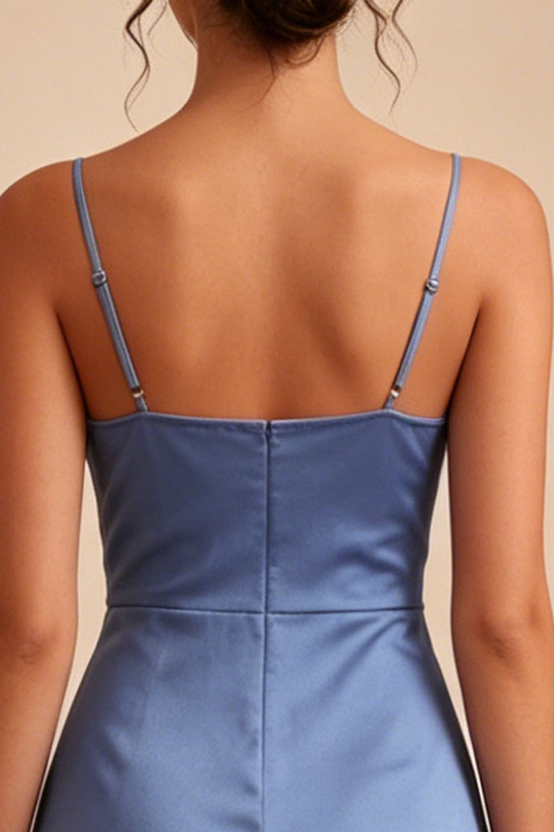 Queendancer Women Steel Blue Short Tight Graduation Dress Spaghetti Straps  Birthday Party Dress – queendanceruk
