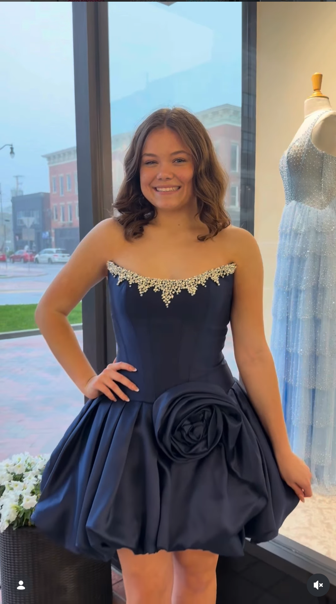 Load image into Gallery viewer, Sparkly Pink Beaded Short Corset Cocktail Dress with Flower