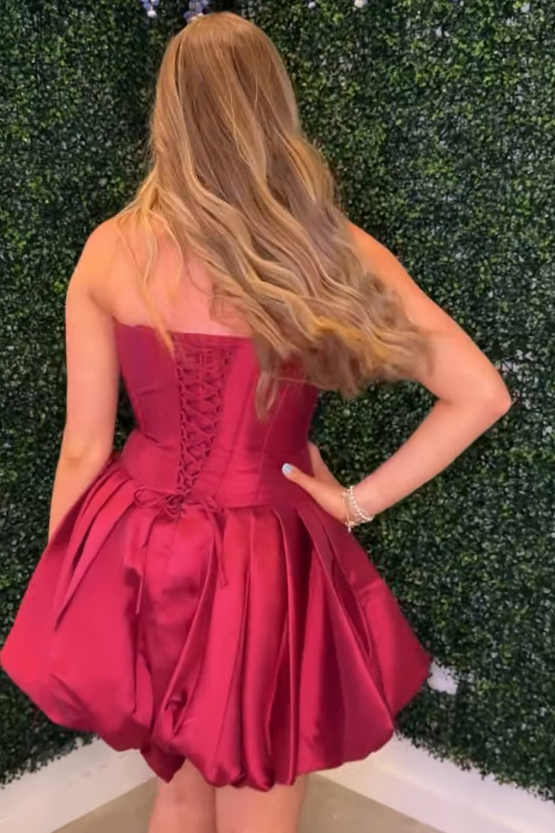 Load image into Gallery viewer, Sparkly Pink Beaded Short Corset Cocktail Dress with Flower