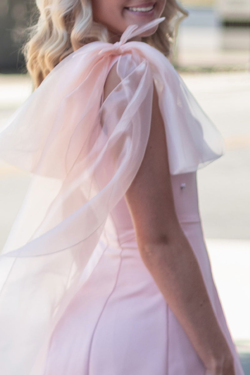 Load image into Gallery viewer, Sparkly Black Beaded One Shoulder A Line Short Cocktail Dress with Side Cape
