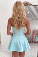 Load image into Gallery viewer, Sparkly Yellow Corset Short Cocktail Dress with Bow