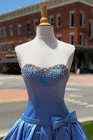 Load image into Gallery viewer, Hot Pink Sparkly Beaded Sweetheart Short Cocktail Dress with Bows