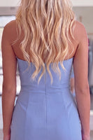 Load image into Gallery viewer, Fuchsia Strapless Ruched Tight Short Cocktail Dress with Ruffles