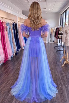 Purple Sparkly Beaded Short Tight Cocktail Dress with Cape