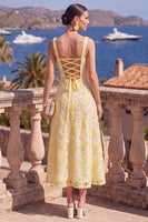 Load image into Gallery viewer, Green Floral Beaded A Line Square Neck Maxi Wedding Guest Dress