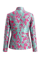 Load image into Gallery viewer, 2 Piece Floral Dusty Green Slim Fit Prom Suits