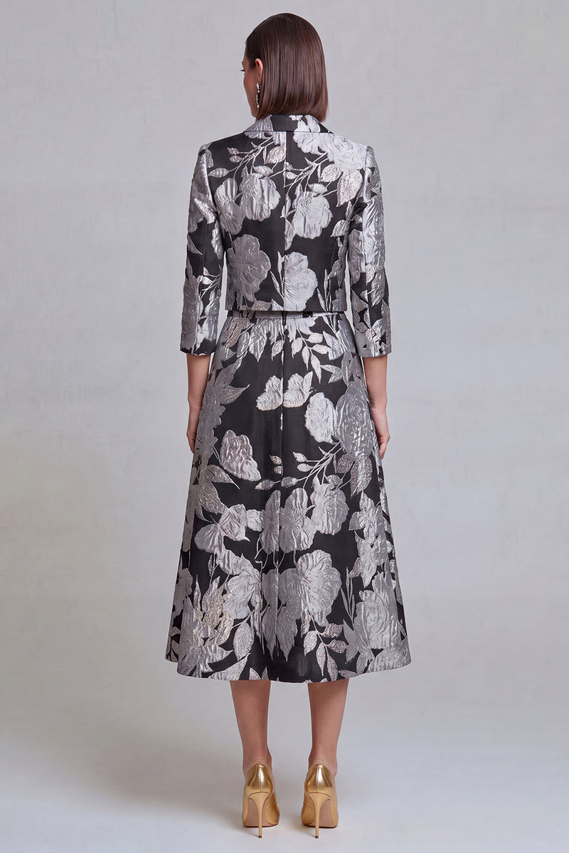 Load image into Gallery viewer, Sage Green Floral Notched Lapel 2 Piece Prom Suits with Pockets