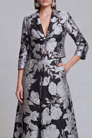 Load image into Gallery viewer, Sage Green Floral Notched Lapel 2 Piece Prom Suits with Pockets