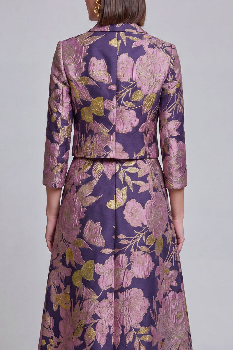 Load image into Gallery viewer, Sage Green Floral Notched Lapel 2 Piece Prom Suits with Pockets