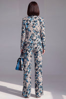 Load image into Gallery viewer, 2 Piece Floral Dusty Green Slim Fit Prom Suits