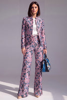 Load image into Gallery viewer, 2 Piece Floral Dusty Green Slim Fit Prom Suits