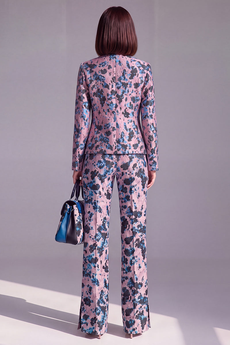 Load image into Gallery viewer, 2 Piece Floral Dusty Green Slim Fit Prom Suits
