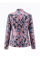 Load image into Gallery viewer, 2 Piece Floral Dusty Green Slim Fit Prom Suits