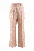 Load image into Gallery viewer, Floral 2 Piece Pink Shawl Lapel Double Breasted Prom Suits with Pockets