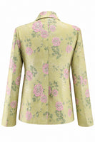 Load image into Gallery viewer, Sage Green Shawl Lapel Single Breasted 2 Piece Wide Leg Prom Suits