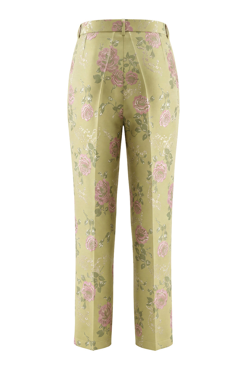 Load image into Gallery viewer, Sage Green Shawl Lapel Single Breasted 2 Piece Wide Leg Prom Suits