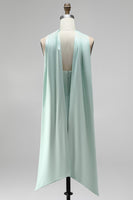 Load image into Gallery viewer, Mint Corset Short Strapless Tight Ruched Birthday Party Dress with Slit